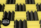 4 Inch Acoustic Foam Wedge Style Panels - 13 Color Options