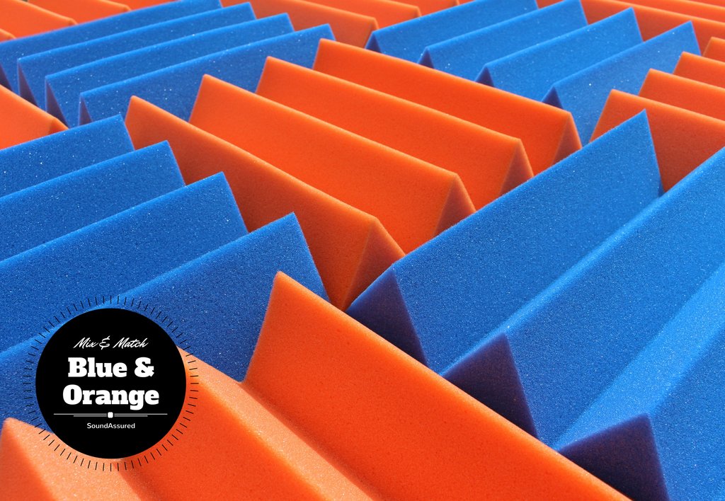 3 Inch Acoustic Foam Wedge Style Panels - 13 Color Options