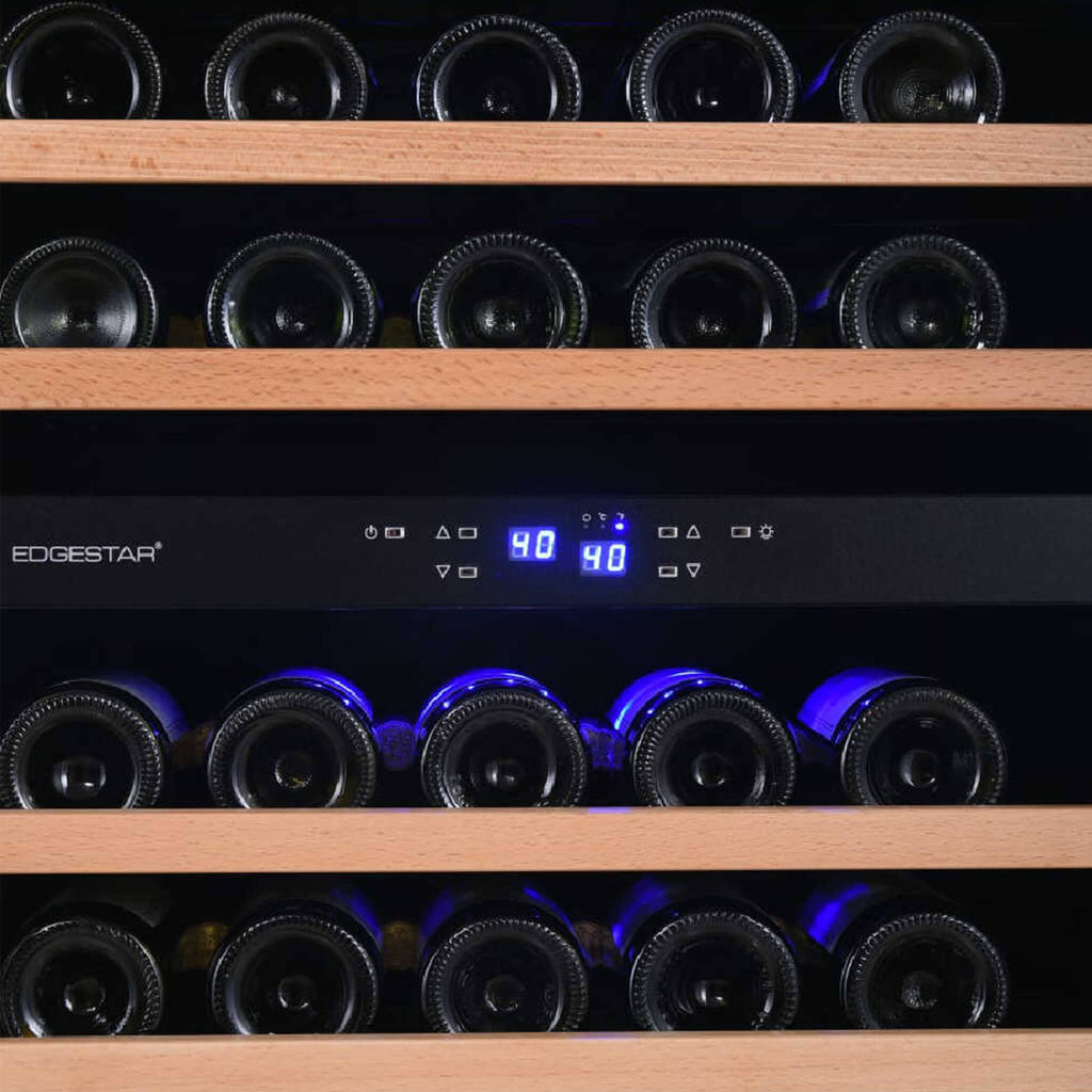 Edgestar Premium 101 Bottle Capacity Built In Dual Zone Wine Cooler, 24" (SAK92835)