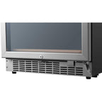 Edgestar Premium 101 Bottle Capacity Built In Dual Zone Wine Cooler, 24" (SAK92835)