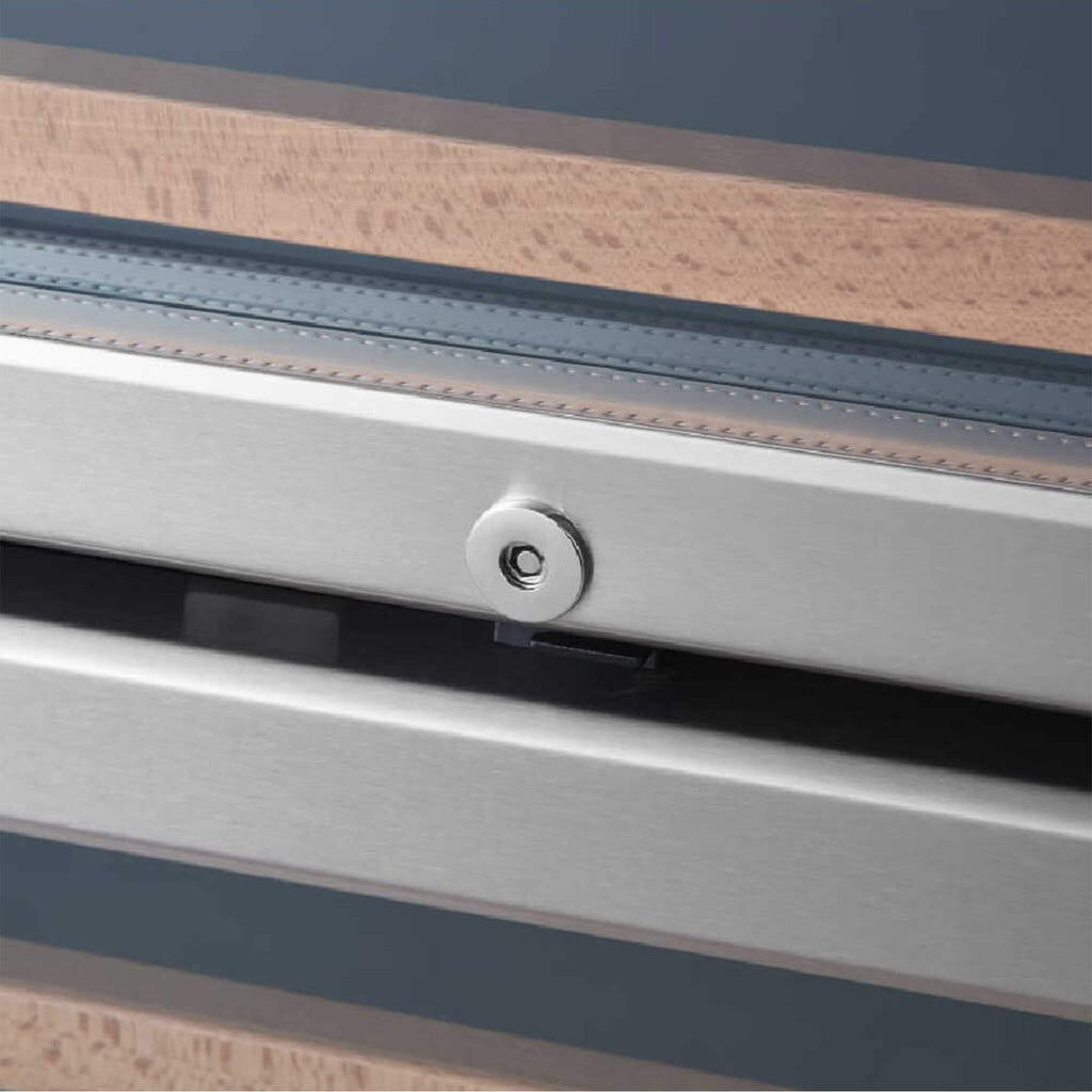 Edgestar 142 Bottle Built-In Dual Zone Double Door Wine Cooler With Door Lock, 24" [CWR1553DD] (SAK30742)