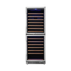Edgestar 142 Bottle Built-In Dual Zone Double Door Wine Cooler With Door Lock, 24" [CWR1553DD] (SAK30742)