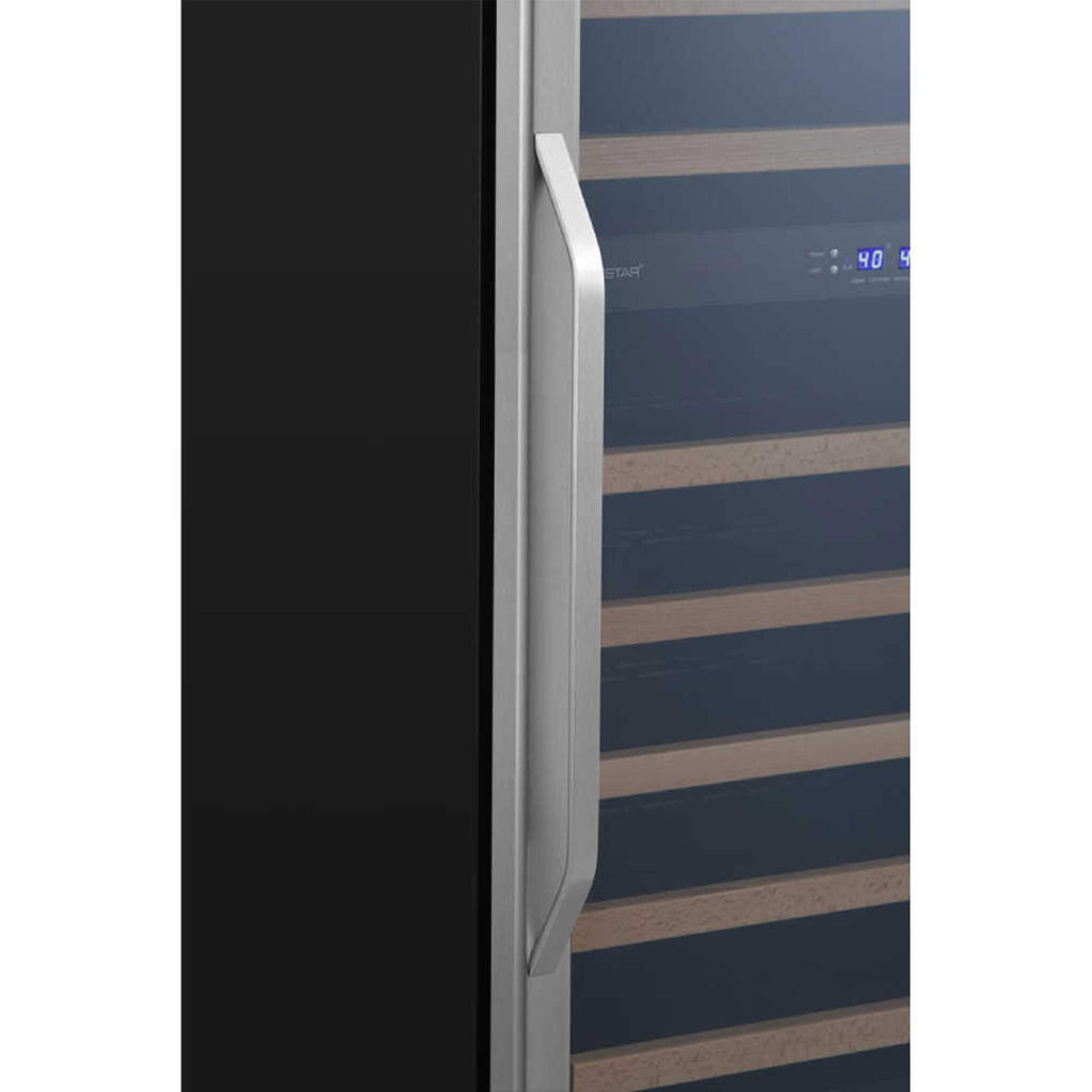 Edgestar 142 Bottle Built-In Dual Zone Double Door Wine Cooler With Door Lock, 24" [CWR1553DD] (SAK30742)