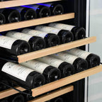 Edgestar 24" Wide 151 Bottle Capacity Freestanding Single Zone Wine Cooler With Even Cooling Technology (SAK30756)
