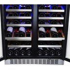 Edgestar 30" Wide 56 Bottle Capacity Built-In French Door Wine Cooler With Door Locks [CWR5631FD] (SAK56381)