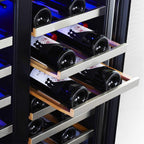 Edgestar 30" Wide 56 Bottle Capacity Built-In French Door Wine Cooler With Door Locks [CWR5631FD] (SAK56381)