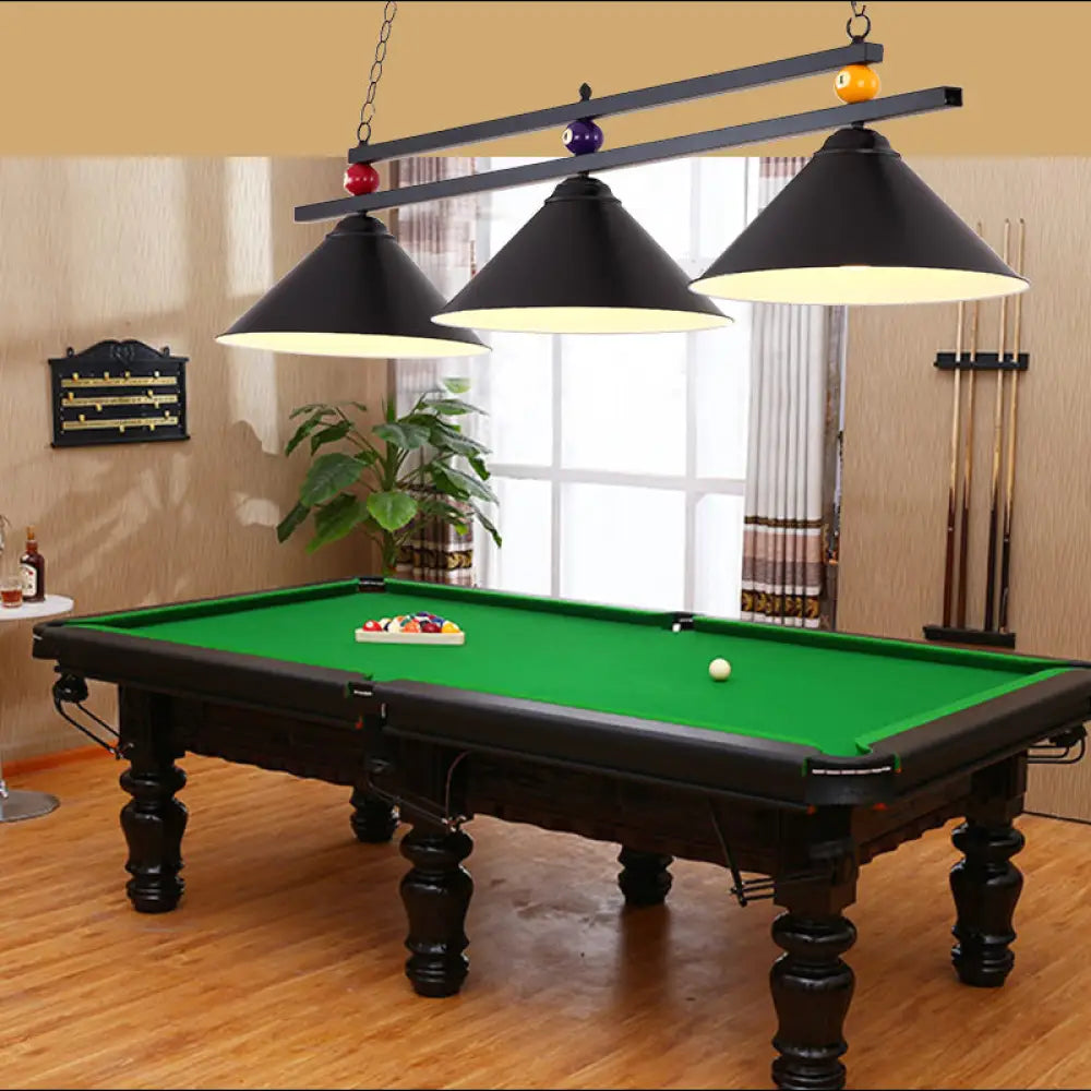 DecorBites™ Metal Hanging Island Light - Industrial Billiard Club Pendant