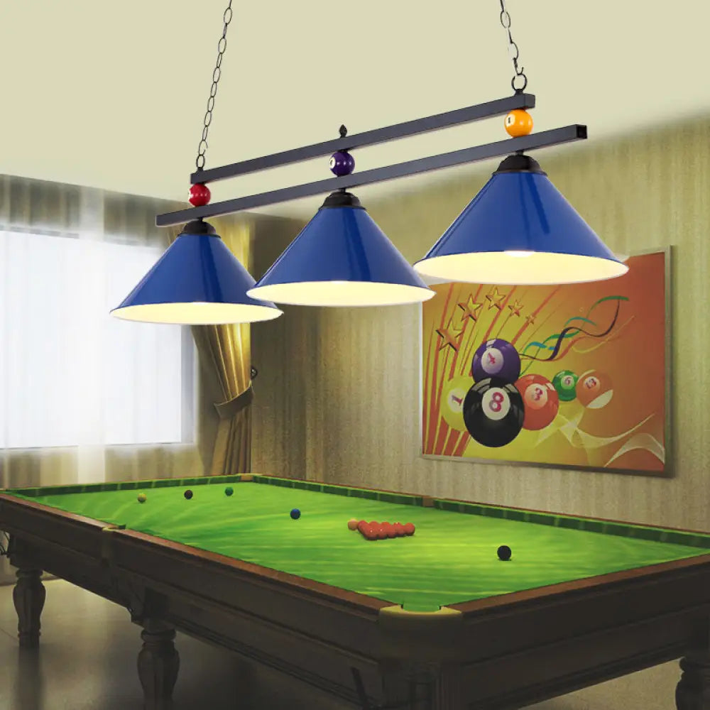 DecorBites™ Metal Hanging Island Light - Industrial Billiard Club Pendant