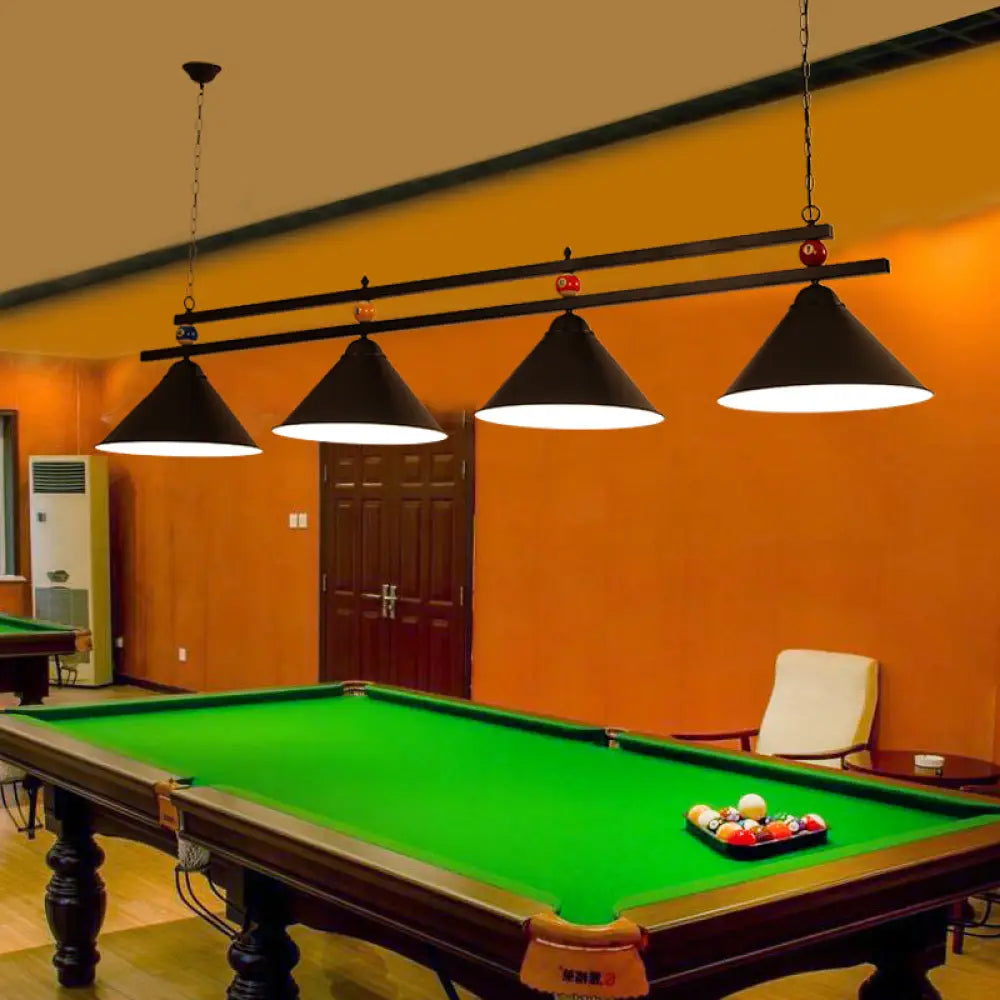 DecorBites™ Metal Hanging Island Light - Industrial Billiard Club Pendant