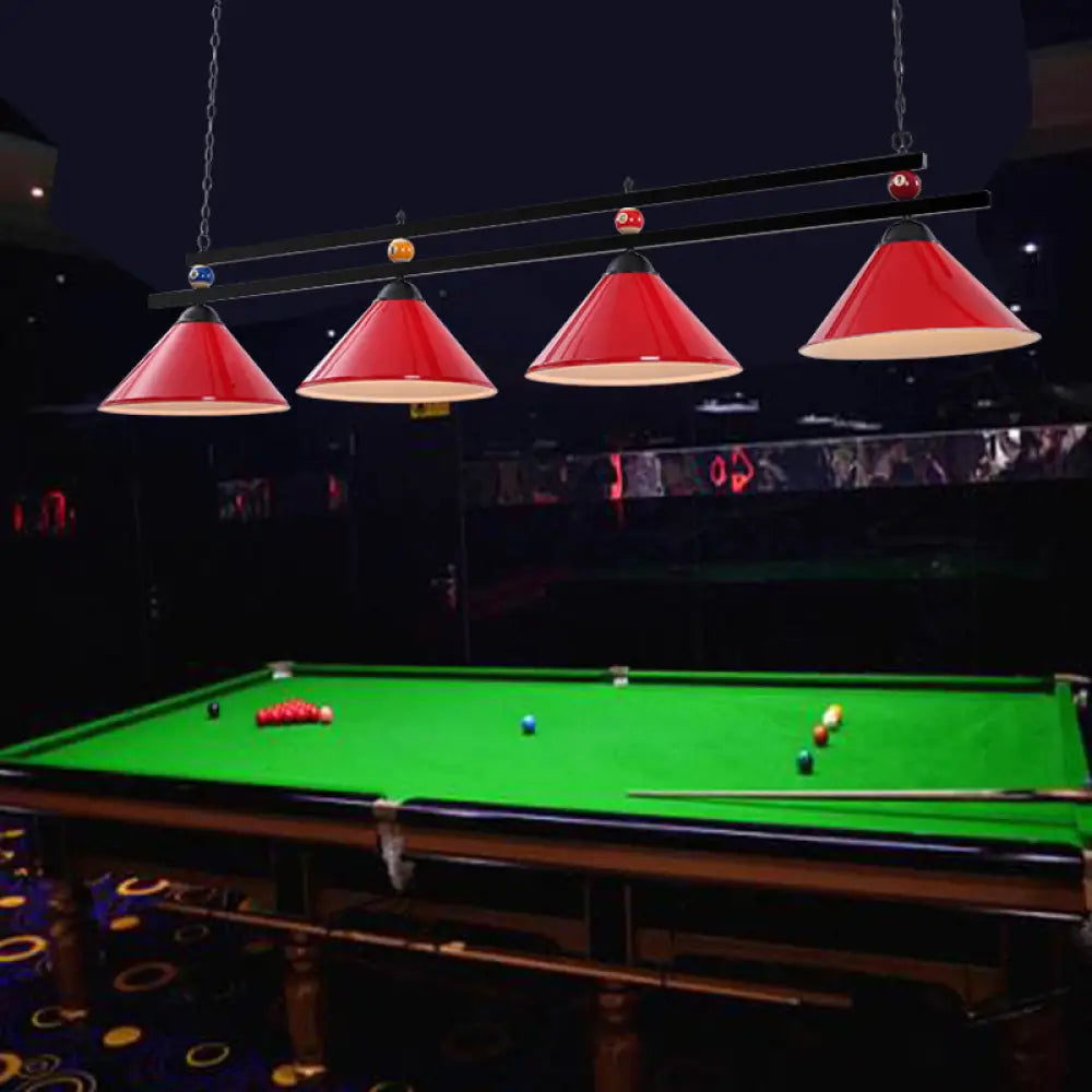 DecorBites™ Metal Hanging Island Light - Industrial Billiard Club Pendant