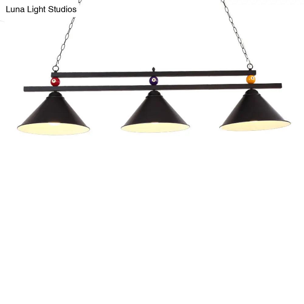 DecorBites™ Metal Hanging Island Light - Industrial Billiard Club Pendant