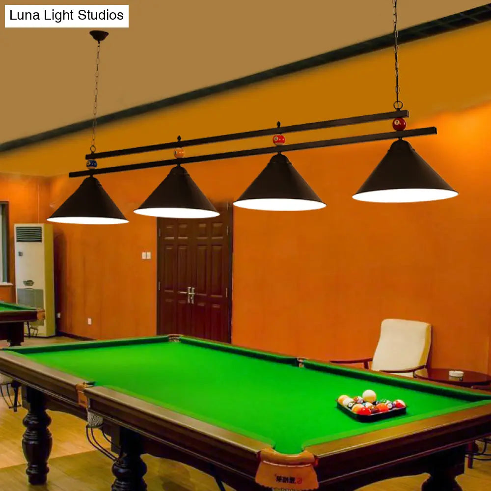DecorBites™ Metal Hanging Island Light - Industrial Billiard Club Pendant