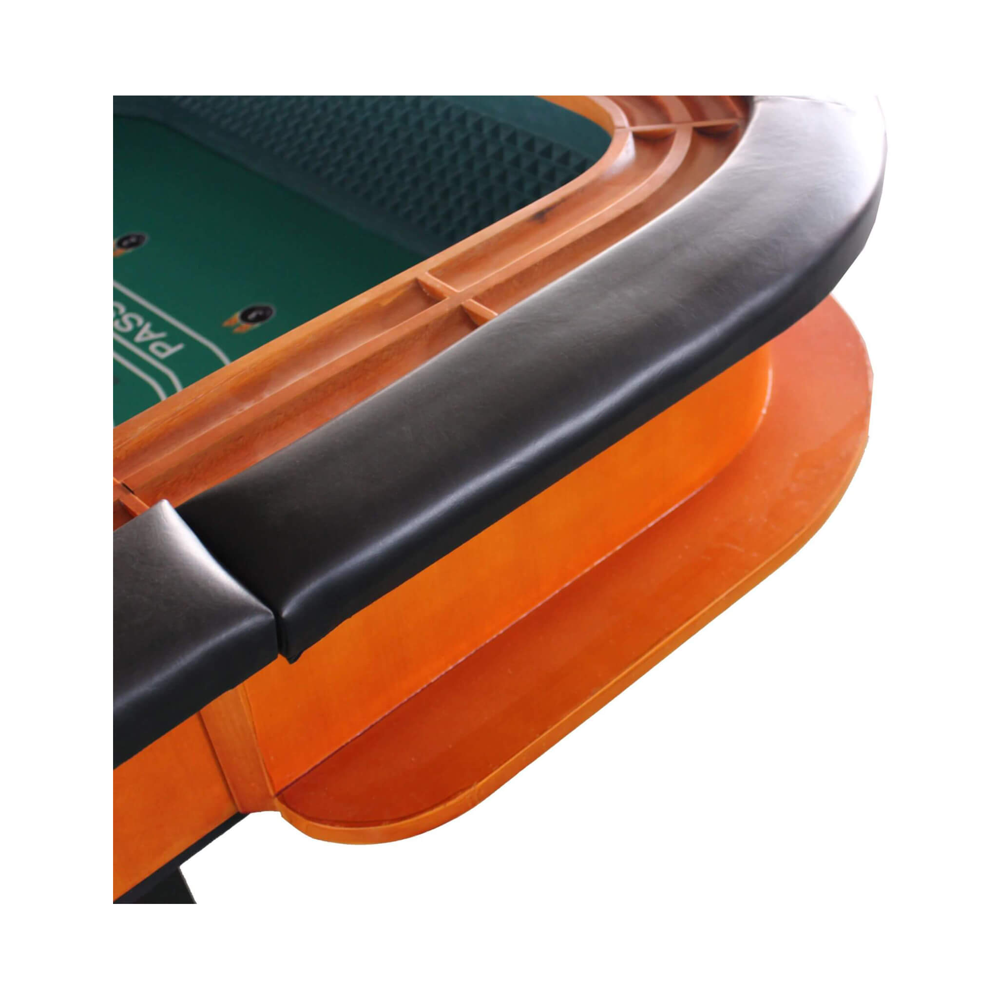 Professional 12FT Craps Table With Full Drink Rail And Padded Rim Cover (SAK76258)