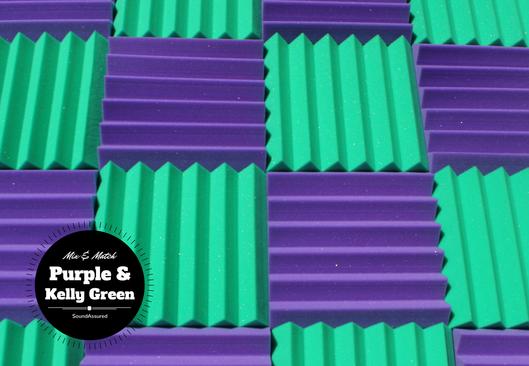 Easy Mount Acoustic Foam Kit - 12x12x2" Acoustic Foam Panels With Adhesive - Wedge Style - 4 Pack