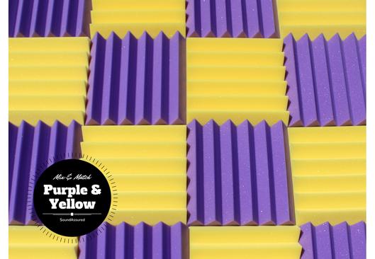 Easy Mount Acoustic Foam Kit - 12x12x2" Acoustic Foam Panels With Adhesive - Wedge Style - 4 Pack