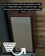 Acoustic Fabric - Ideal for DIY Panels - 100% Acoustically Transparent - Dual Layer