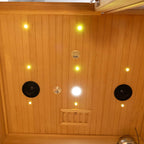 Rövia Luma 2-Person Indoor Hybrid Sauna Room With Infrared And 3.5KW Steam Heaters (SAK83750)
