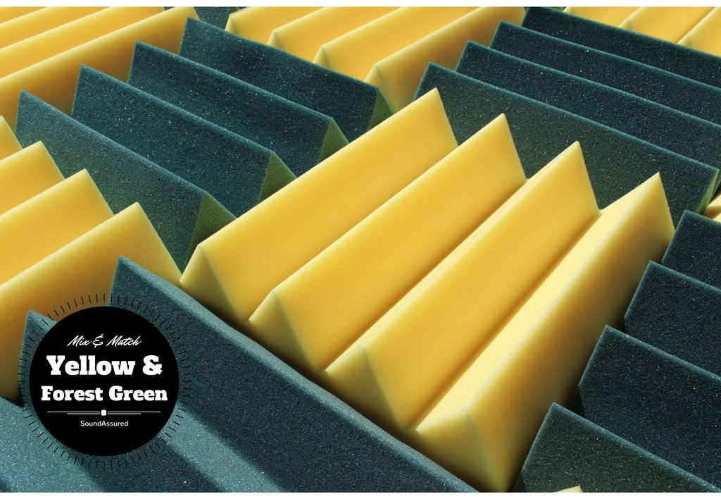 3 Inch Acoustic Foam Wedge Style Panels - 13 Color Options